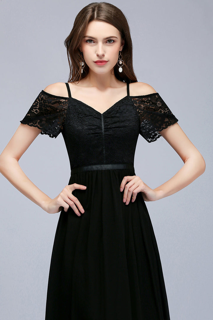 black lace maid of honor dresses Custom Made Off Shoulder Mermaid Prom Dresses, Black Lace M  jbydress Sweetheart Material Affordable Mermaid Keyhole Black Lace