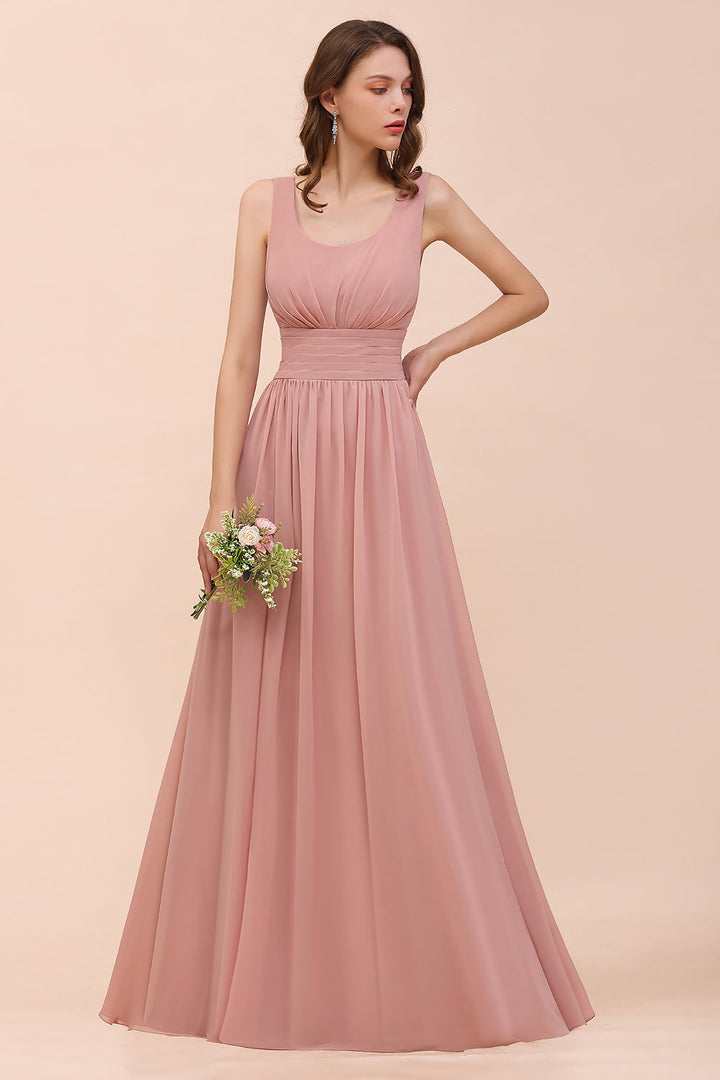 vintage mauve bridesmaid dress Affordable Sleeveless Ruffle Vintage Mauve Bridesmaid Dresses