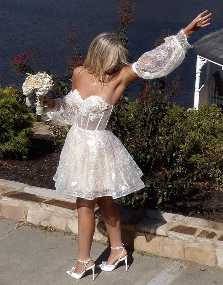 Koscy A-Line Sweetheart Homecoming Dress