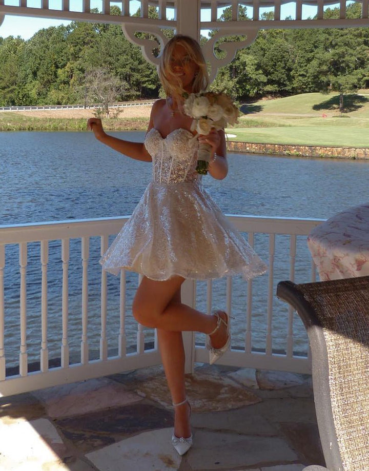 Koscy A-Line Sweetheart Homecoming Dress