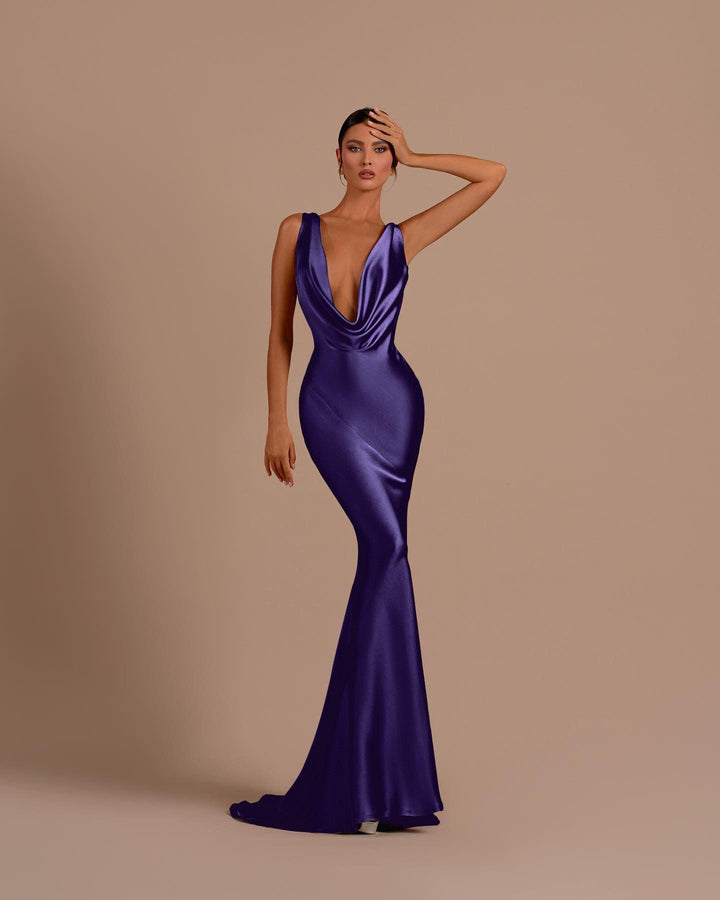 deep v neck formal dress Black Sleeveless Mermaid Long With Pleated with Lining embellished-sequined Color:Rosewood Darlene Off-Shoulder Vintage Dress