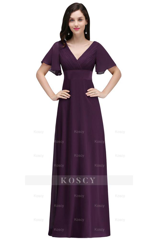 Burgundy Floor-length A-line Chiffon Formal Dress Burgundy Floor-length A-line Chiffon Formal Dress