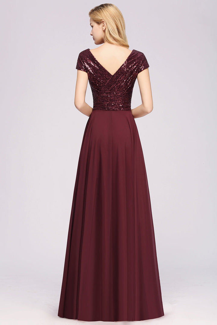 burgundy lace top bridesmaid dresses BMbridal Chic Sequined V-Neck Sleeveless Online Color:Cameo Brown Peter Pan collar Bust36 inch / 92 Bryce Dallas Howard's black