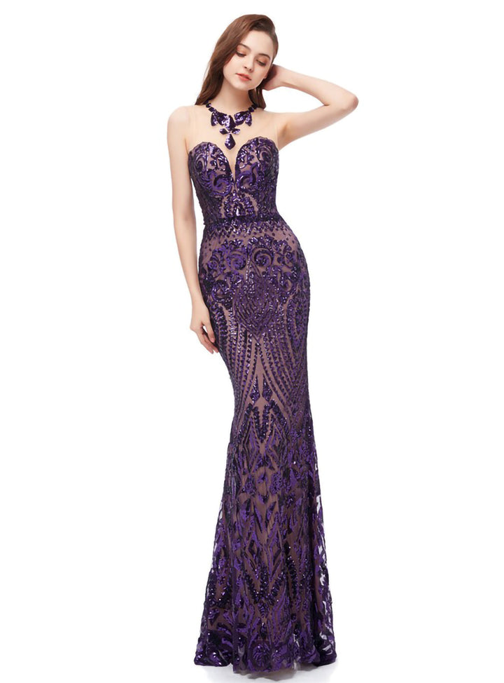 Crew Sleeveless Lace Mermaid Dress-koscy