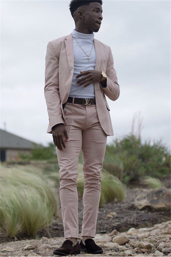 Koscy Newest Pink Prince Formal Bespoke Prom Suit for Wedding, 2 Pieces