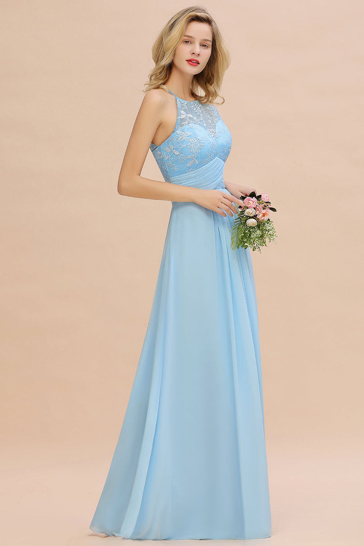 affordable chiffon bridesmaid dresses Glamorous Chiffon Spaghetti Straps Ruffle Long Bridesmaid Dresses Affordable