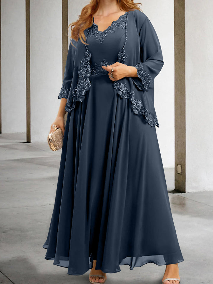 Elegant Mother of the Bride A-Line/Princess Dresses Featuring Applique &  Sequins