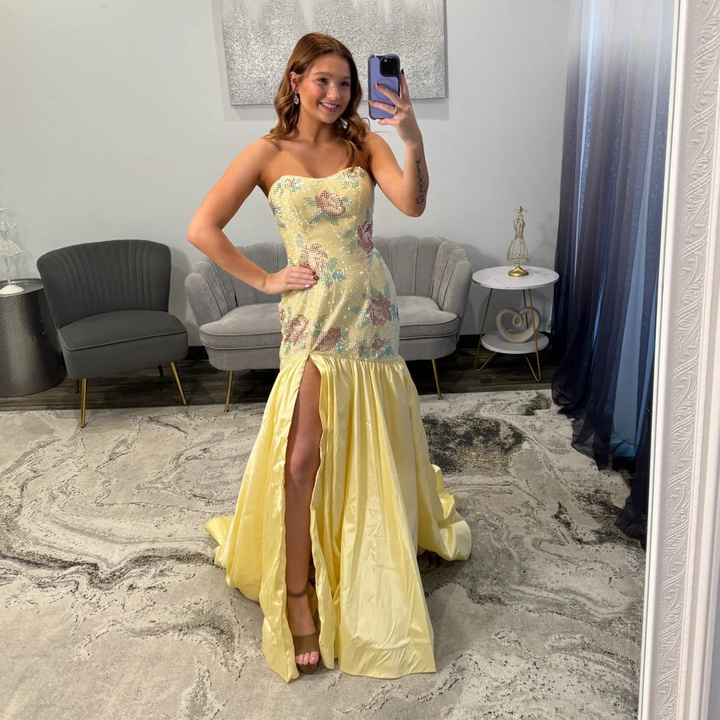 blue and gold formal dress Sparkly Mermaid Deep V Neck & Sequins Lace Long Prom Dresses fg4611 Berry Dress