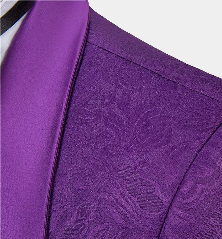 Koscy Violet Wedding Guest Suit - Classic Jacquard, Three Pieces