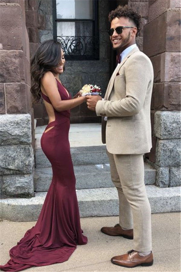 Koscy Off-White Wedding Suit with Plaid from Men’s Wearhouse