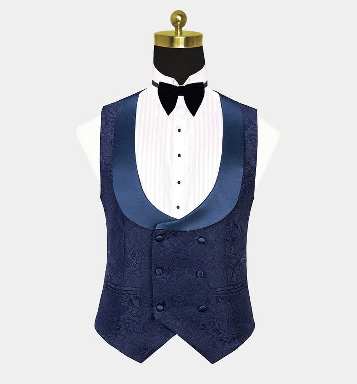 Koscy Navy Blue Groomsmen Suit - Three Pieces Tux, On Sale