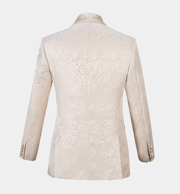 Koscy White Shawl Lapel Wedding Tuxedo - Three-Piece Set, Online