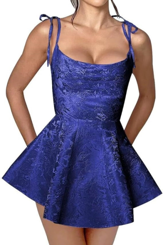 Fabulous Spaghetti Straps Satin Short Homecoming Dresses online Fabulous Spaghetti Straps Satin Short Homecoming Dresses online