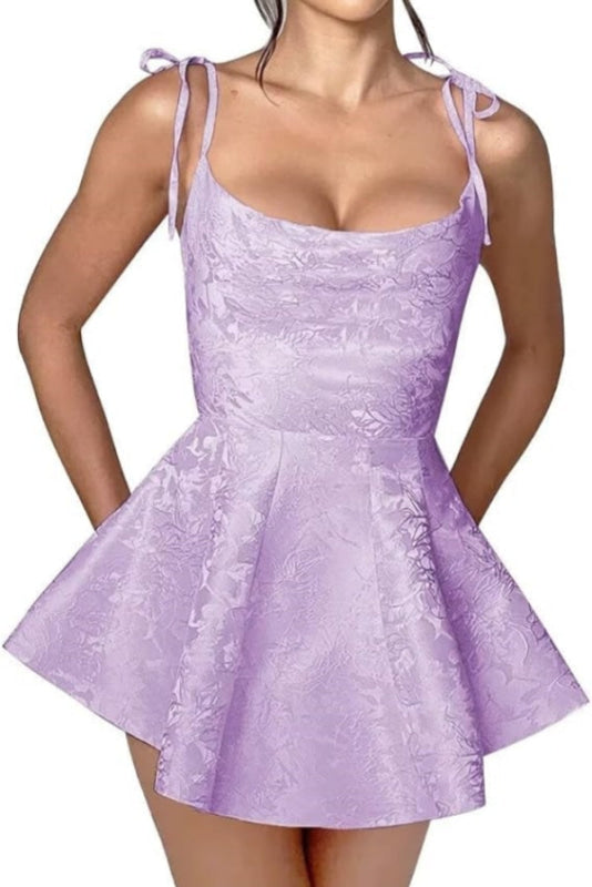 Fabulous Spaghetti Straps Satin Short Homecoming Dresses online