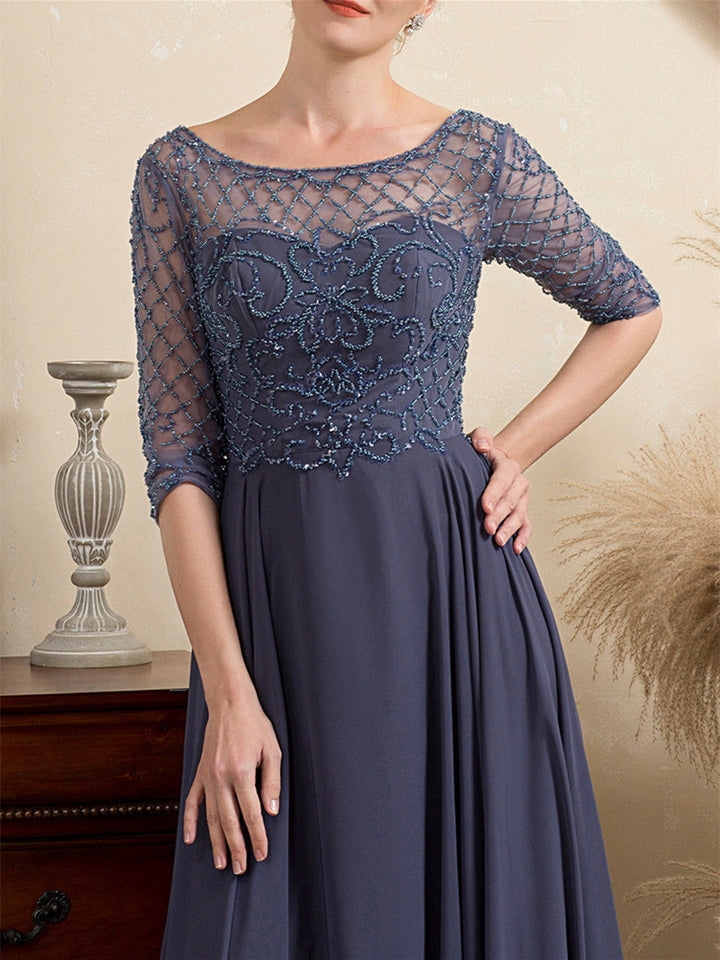 blue dress for baby girl Primavera Couture 13151 - Long Column Dress main image 1