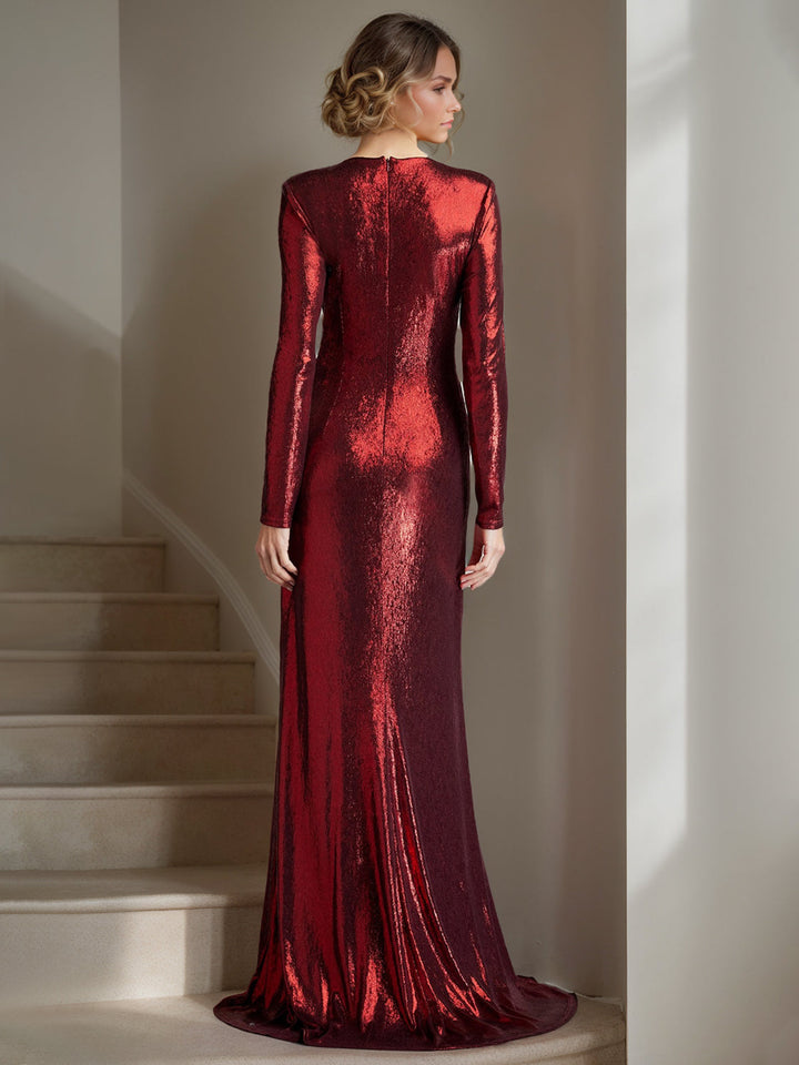 criss cross dress long sleeve Long Sleeve Criss Cross Maxi Dress