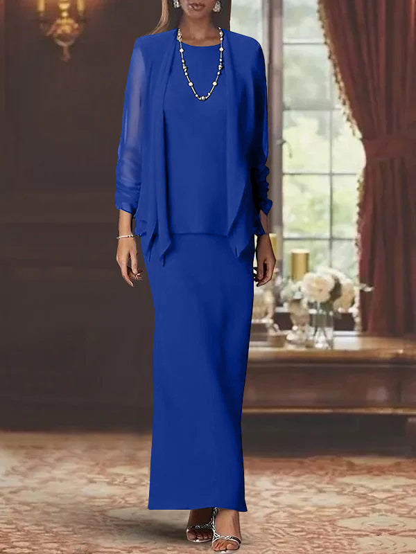 blue sheath dress with jacket Blue Floral Beige Dress – D Shop Aruba main image 1
