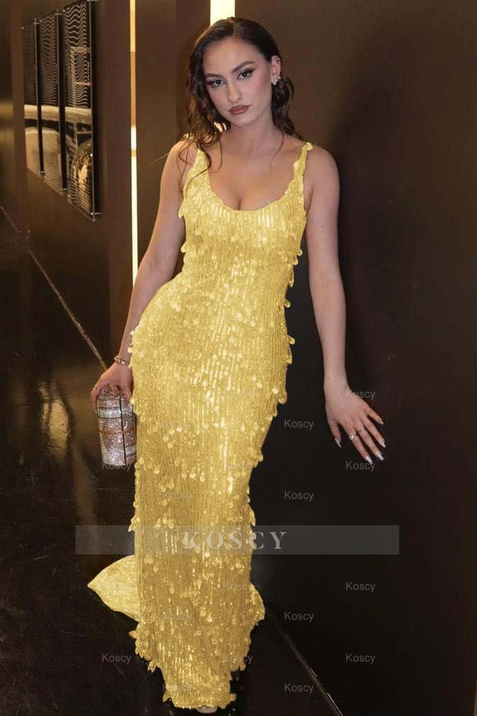 Glamorous Green Spaghetti Strap Sleeveless Long Formal Dress With Beadings Glamorous Green Spaghetti Strap Sleeveless Long Formal Dress With Beadings