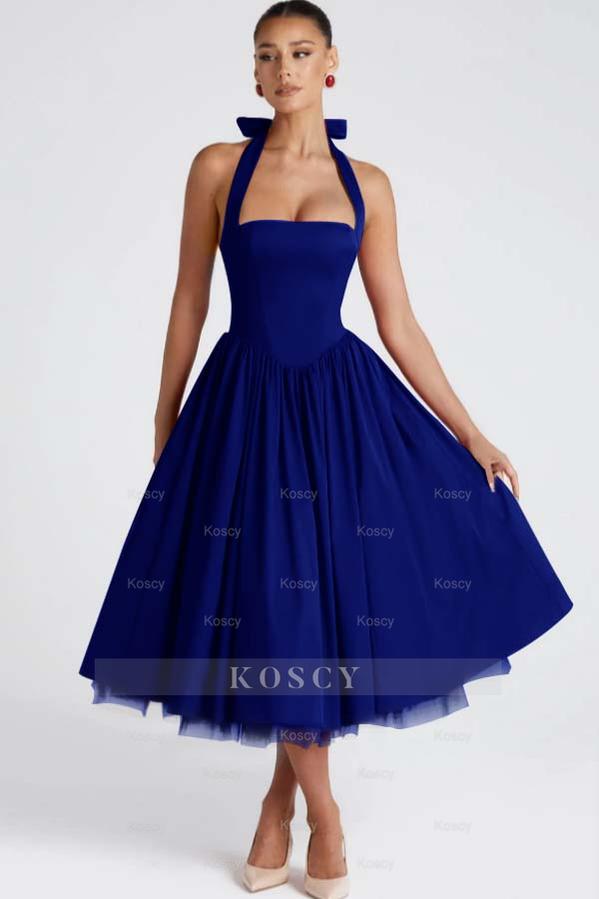 topshop tie back a line mini dress in lemon print Long Formal Dress 47146 by Ava Presley main image 1