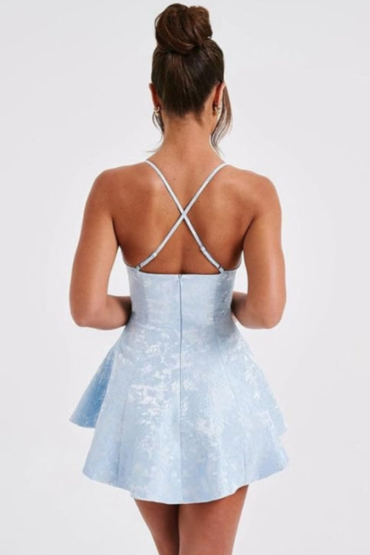 Hot Selling Halter Satin Short Homecoming Dress Ruffle for Girls