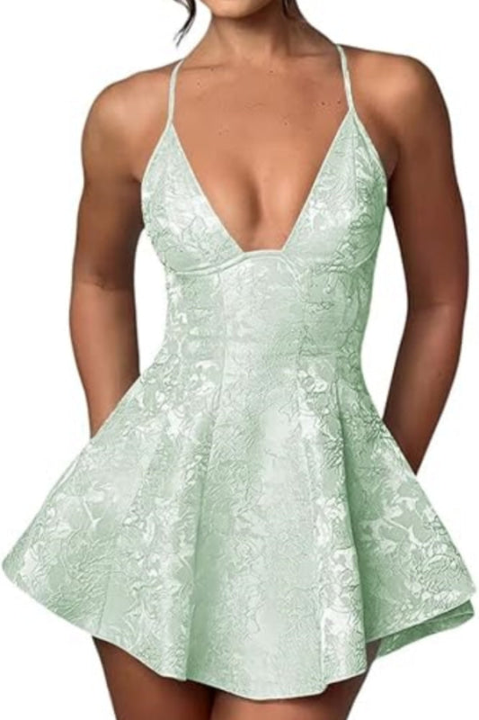 sachin and babi light blue dress Little Girl Homecoming Dresses main image 1
