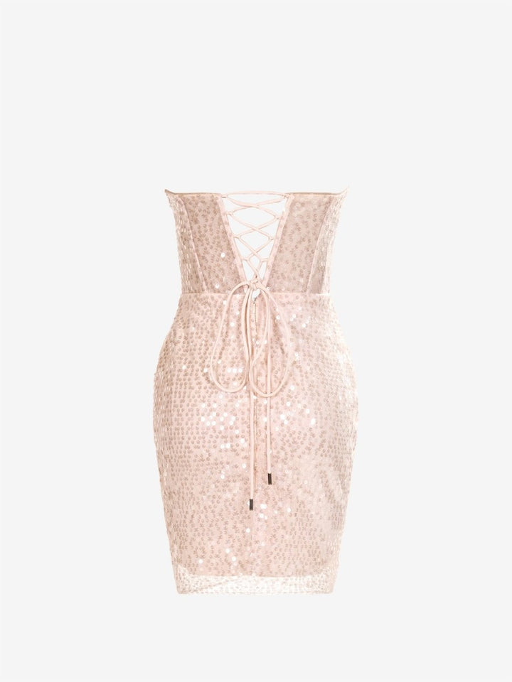 Koscy Sheath Sweetheart Sequins Homecoming Dress