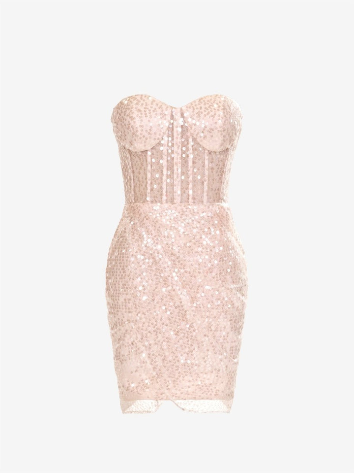 Koscy Sheath Sweetheart Sequins Homecoming Dress