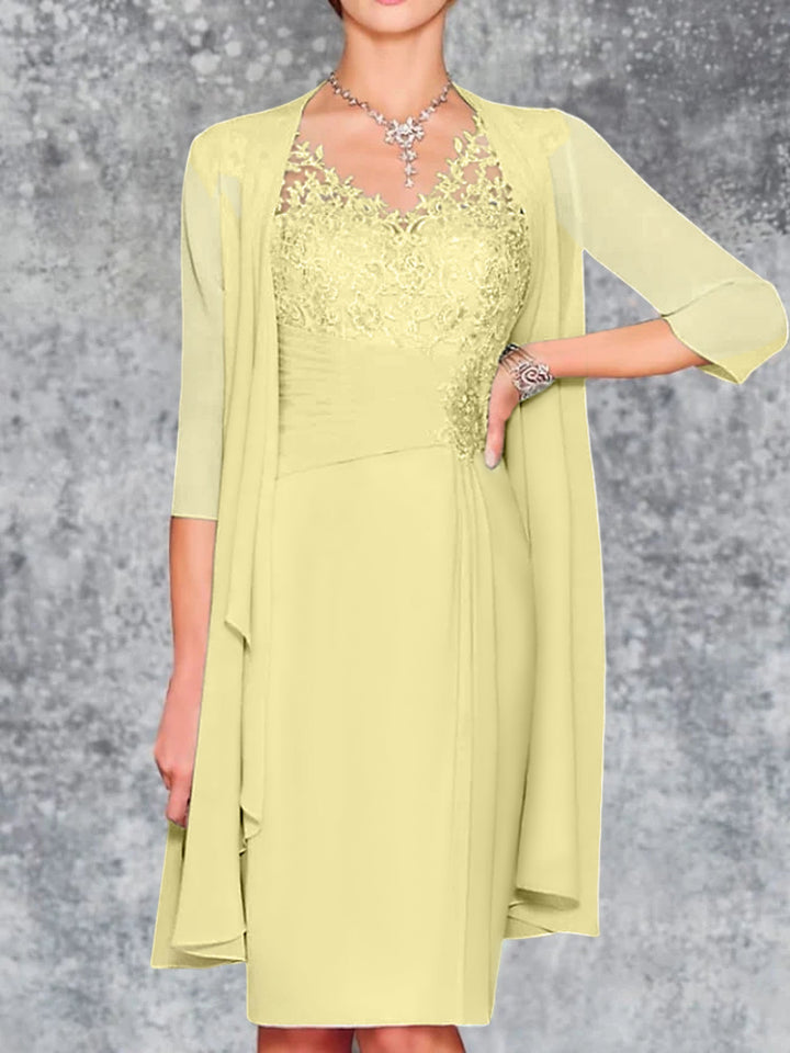gold mother of the bride dresses knee length Knee-Length V-Neck Sheath/Column Quantity:2.5 x 2.5 box of 10 See Through Zara black and white Sheath/Column Neckline