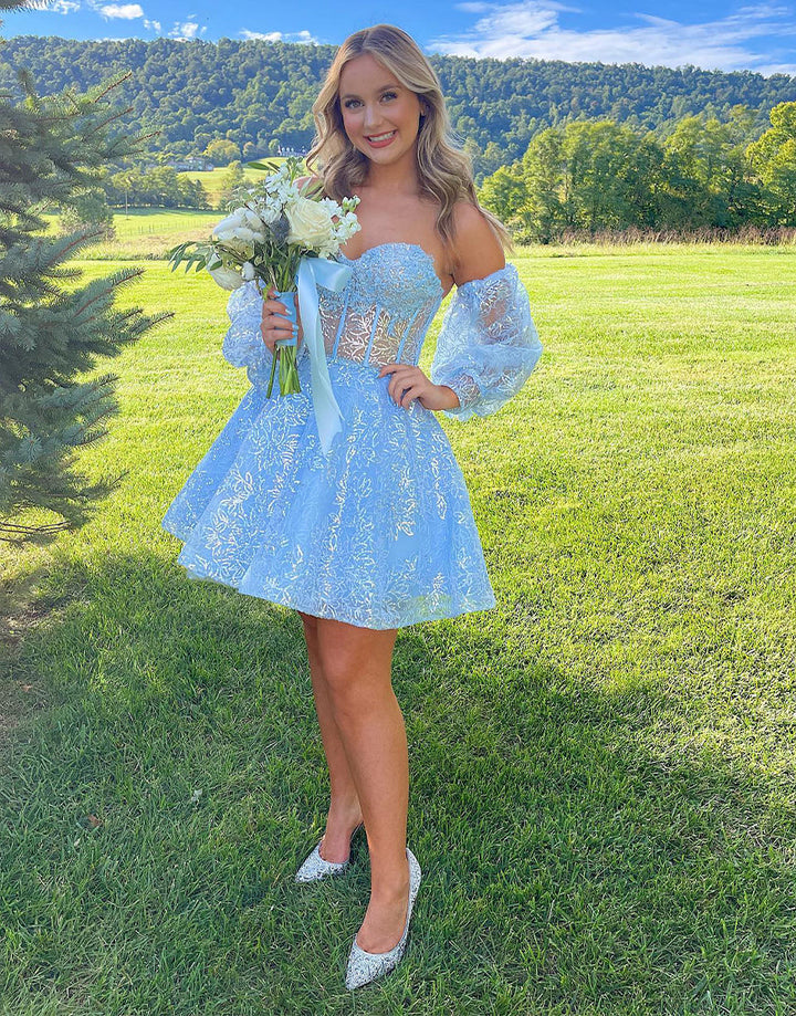 Koscy A-Line Sweetheart Homecoming Dress
