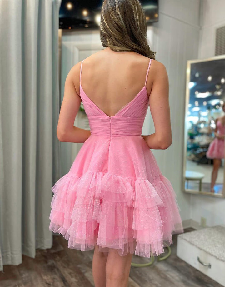 Koscy Short A-Line Sparkling Homecoming Dress