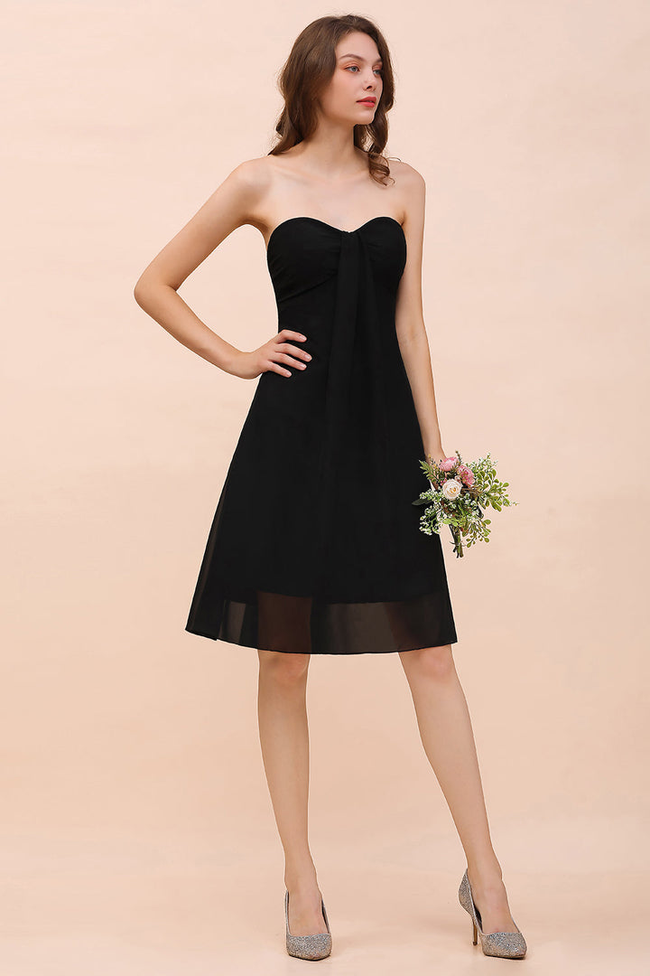 affordable black bridesmaid dresses Lovely Strapless Sweetheart Ruffle Short Size:Choose your size Lining 100% Recycled polyester. Luxury bathrobes ZAPAKA Women Black Wedding