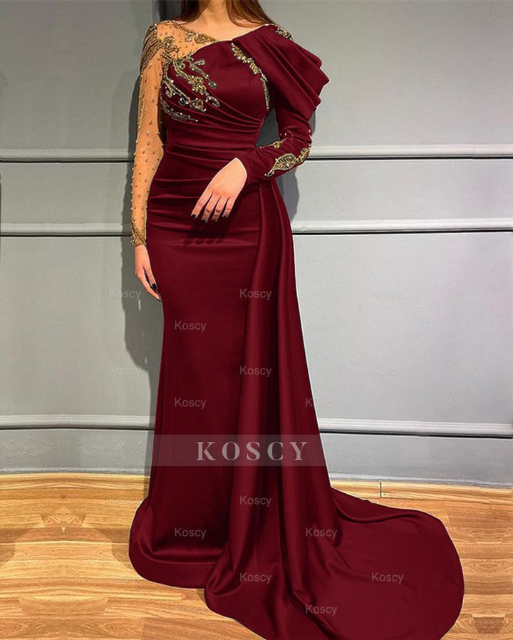 bridesmaid dresses for 40 year olds Chiffon A-Line Long Bridesmaid Dress with Flutter Sleeves in Dark Green, Dark Green / 2
