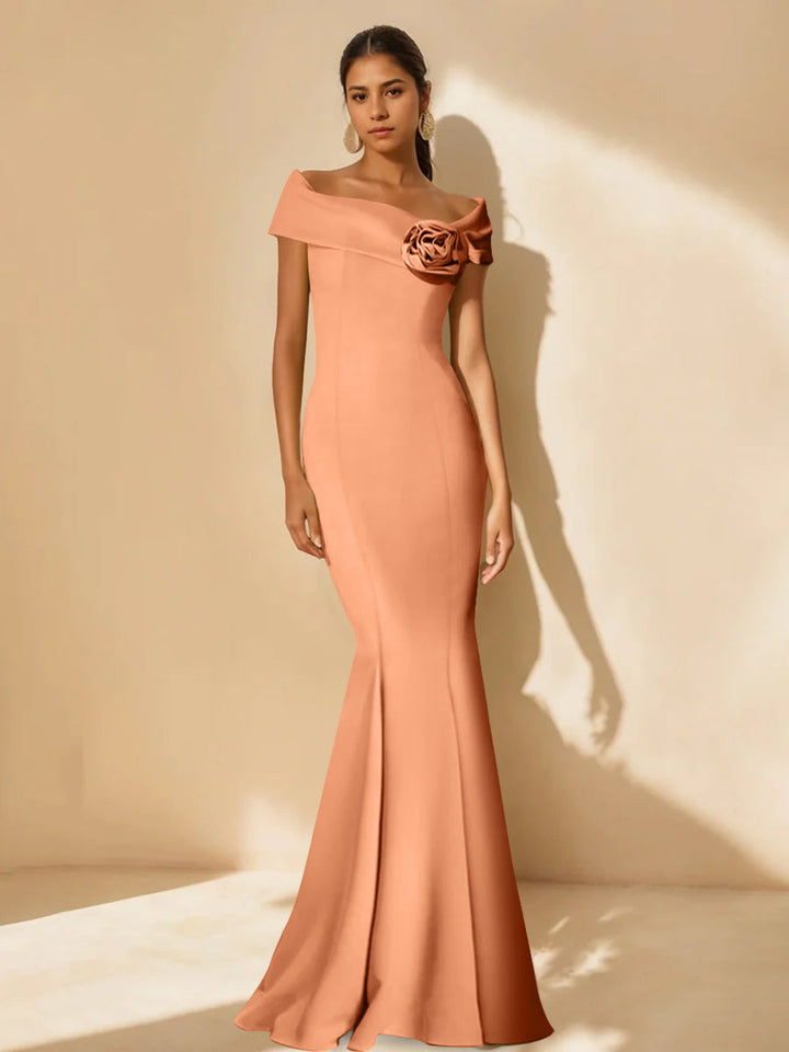 knee length dresses for ladies Eridan Trumpet/Mermaid Deep V-neck Milk Powder Wedding dress