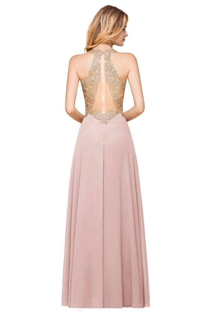 Looking for Prom Dresses,Evening Dresses,Homecoming Dresses,Bridesmaid Dresses,Quinceanera dresses in 100D Chiffon,  style, and Gorgeous Lace work  MISSHOW has all covered on this elegant MisShow Women's Gold Appliques Evening Formal Dress Chiffon Lace Prom Long Ball Gown.