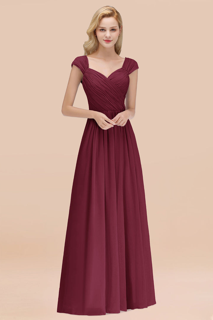 modest affordable bridesmaid dresses Modest High-Neck Yellow Chiffon Affordable Bridesmaid dresses