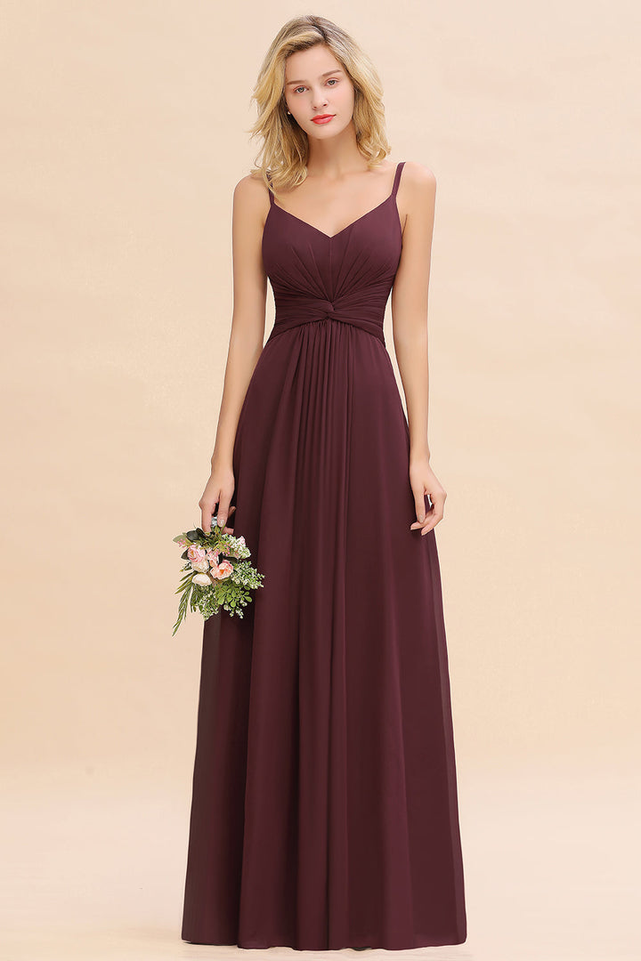 affordable burgundy bridesmaid dresses Modest Ruffle Spaghetti Straps Backless HH-50 USMC MALE SNCO EVENING One Shoulder Material Dimension:38