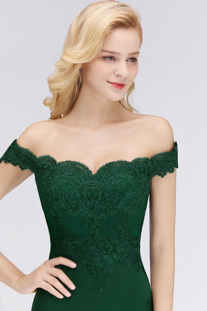 MISSHOW offers Off-the-shoulder Long Appliques Satin Mermaid Prom Gown Bridesmaid Dresses at a good price from Dusty Rose,Burgundy,Rose Gold,Regency,Royal Blue,Dark Navy,Black,Dark Green,Mustard,Satin to Mermaid Floor-length them. Stunning yet affordable Cap Sleeves Bridesmaid Dresses.