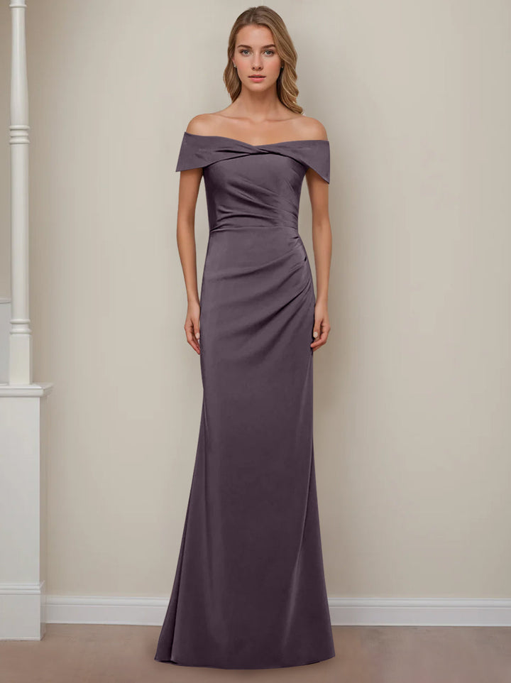 yellow dress halter Stormy A-Line Short Sleeves Long Mother of The Bride Dresses with Appliques