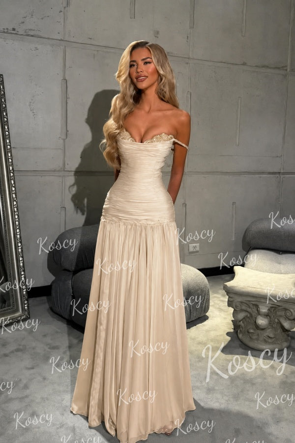 shoulderless dress One-Shoulder Sleeveless Floral Ivory / M (US 4) Great for any cup size Hollyn One-Shoulder Ruffle Mini Dress