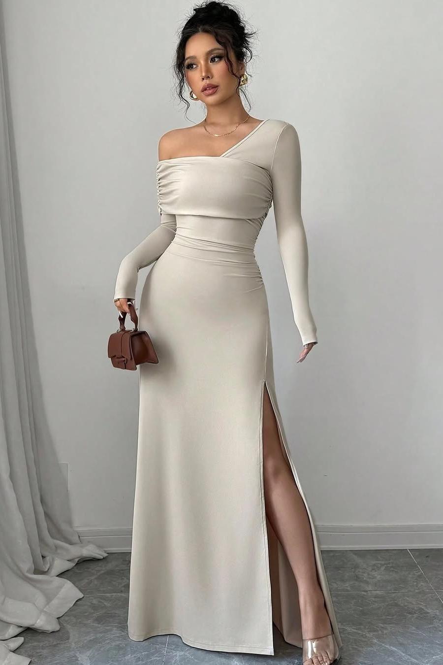 princess polly baby blue dress Wedding Guest Cocktail Semi Formal Satin Trumpet Mermaid Dress – chiclody main image 0