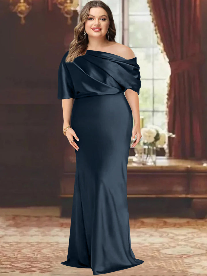 plus size floor length dresses Kiyonna Women's Plus Size Embroidered Elegance Evening Gown main image 1