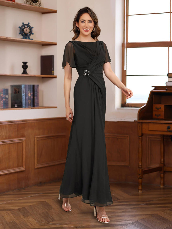 a line mother of groom dresses GLS GL3833 Long Evening A Line Beaded Sequin Mother of the Bride Dress