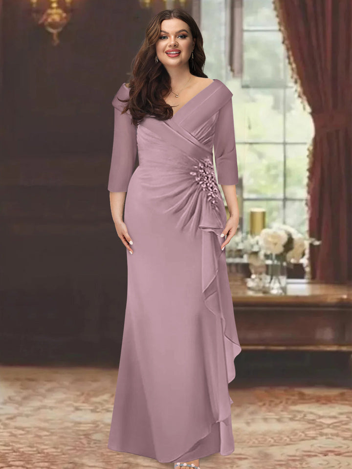 fitted lace wedding dress Mother Of The Bride Plus Size Dress Short R&M Richards 7078W  The Dress  Outlet