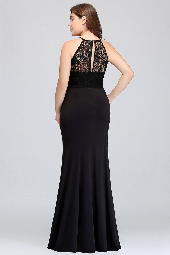 black bridesmaid dresses with lace KissProm