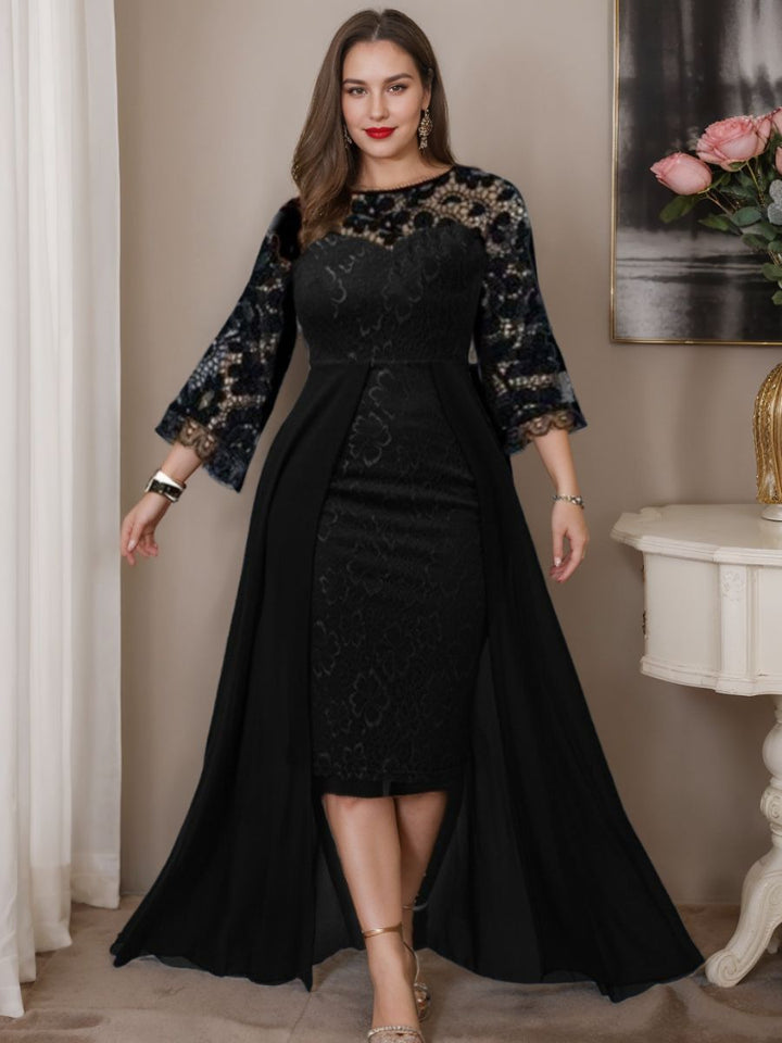 sweetheart asymmetrical dress Plus Size Mother of the Bride A-Line/Princess with Appliques prom or in any LM-members Pink Floral Sleeveless Spaghetti US Size:8