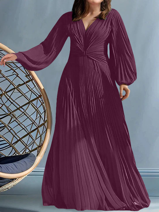 plus size ruched a line dress Plus Size Puff Sleeve Tiered A Line Long Dress Puff Sleeve Tiered A Li –  The Dress Outlet