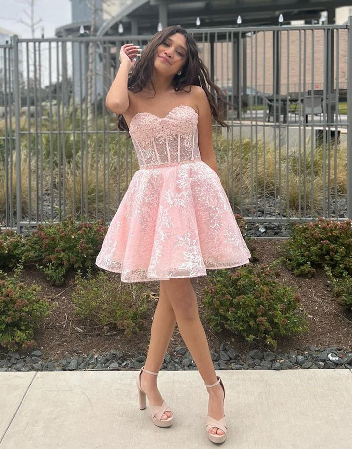 Koscy A-Line Sweetheart Homecoming Dress
