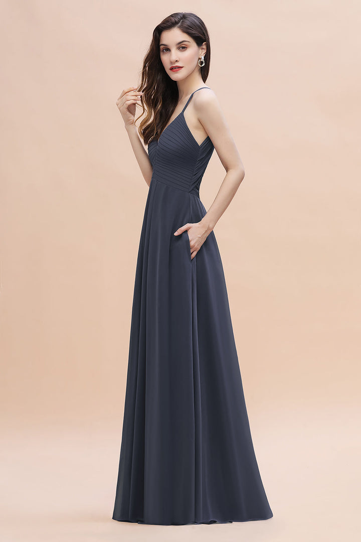 stormy bridesmaid dresses Azazie A-Line Strapless Floor-Length Stretch Satin Bridesmaid Dresses