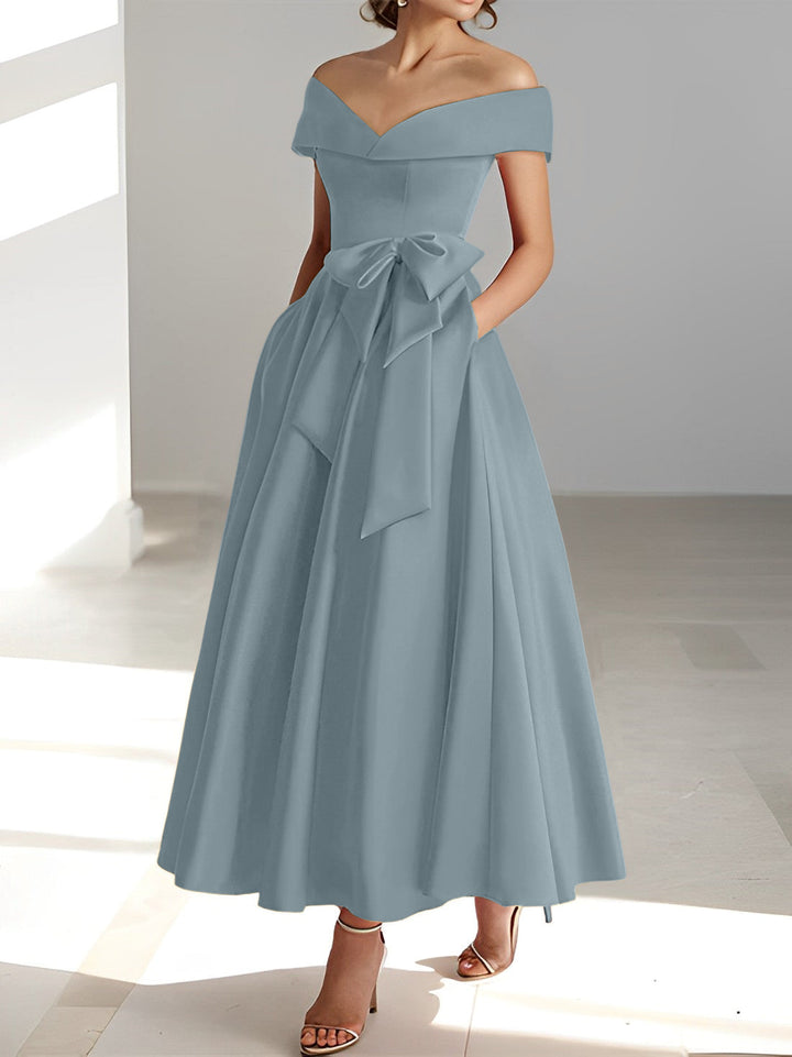 mother of the bride dresses ankle length Long Sleeves Appliques Ankle Length Chiffon Mother Of The Bride Dress main image 1