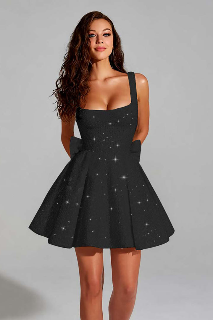 pink and black homecoming dresses ZAPAKA Women Printed Cute Homecoming Dress Off the Shoulder Black A Line  Tulle Short Prom Dress